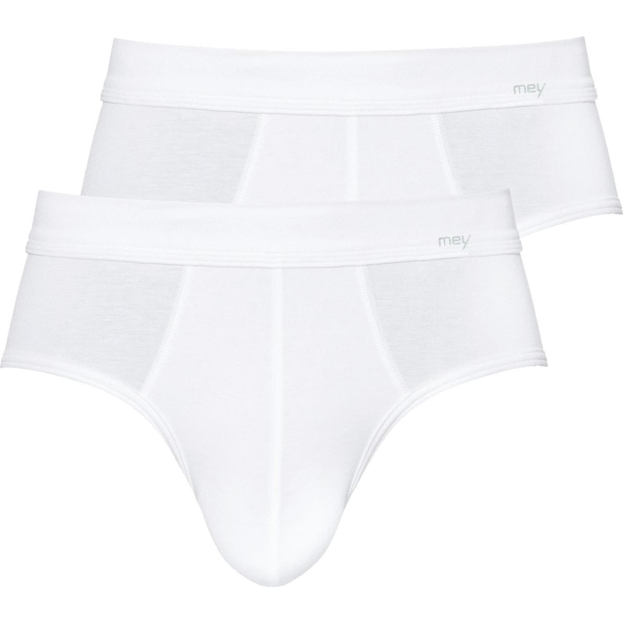 Mey, Herren, Unterhosen, 2er Pack Noblesse Slip / Unterhose, Weiss, (XXL, 2er Pack)