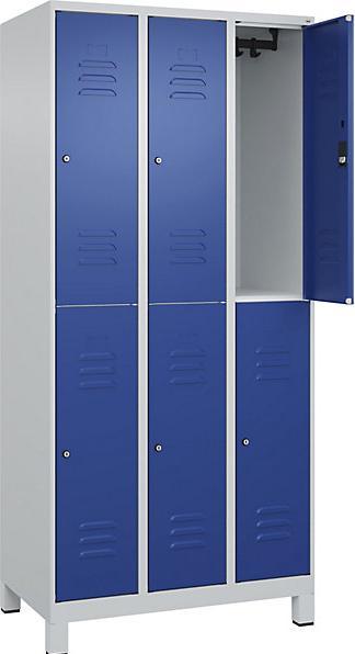 Gentian blue RAL 5010, Light grey RAL 7035