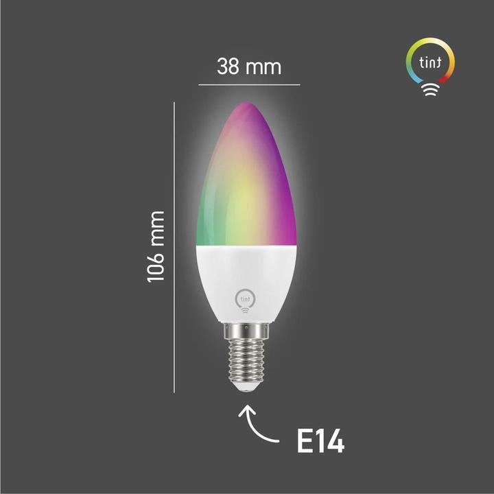 Actual product image Müller Licht tint LED candle lamp dimmable E14/6W(40W) 470 lm 1800- 6500 K warmwhite- daylightwhite + (E14, 470 lm, 1x)