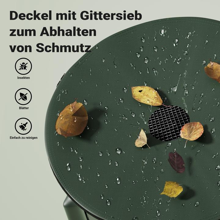 Produktbild Wiltec Regentonne faltbar 500l Regenwassertonne Wassertank Regenfass Wassertonne (500 l)