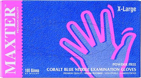 Actual product image Maxter Nitrile Gloves Kobalto Mėlyna XL 100 Pcs. (XL)