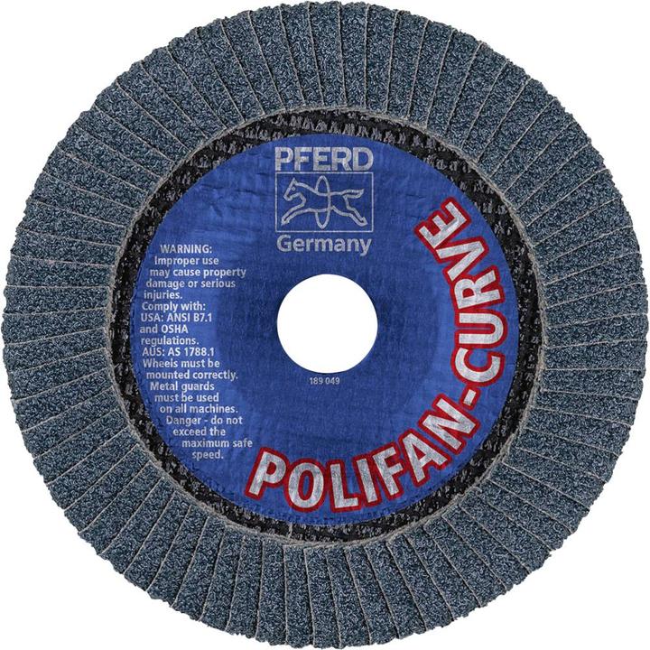 Actual product image Pferd POLIFAN flap disc PFR M 40 SGP CURVE STEELOX (40)