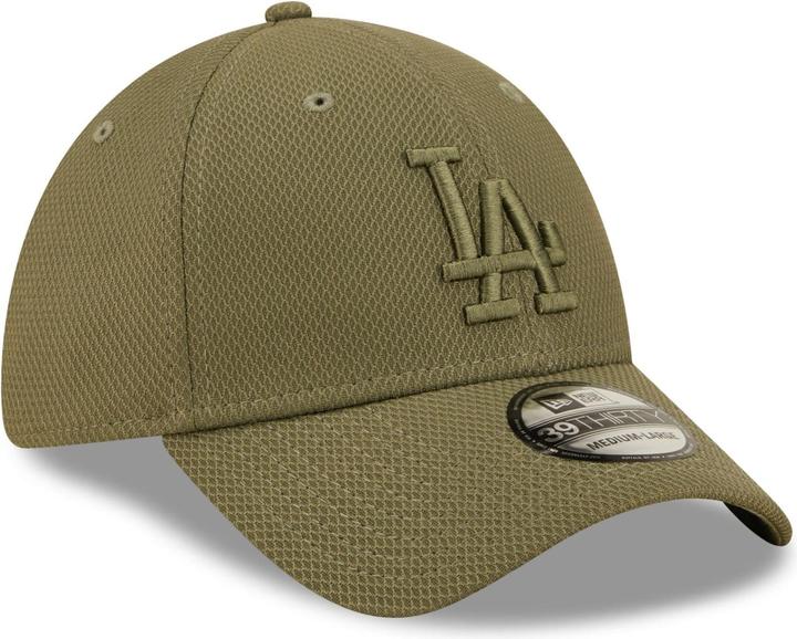 Actual product image New Era 39Thirty Diamond Cap - Los Angeles Dodgers olive S/M (S, M)