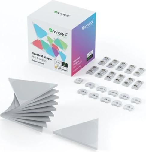 Actual product image Nanoleaf Shapes black mini Triangles exp. Pack 10 pk (7 lm)