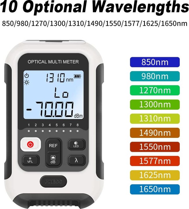 Actual product image Allgriit Optisches Leistungsmessgerät mit Kabelverfolgung