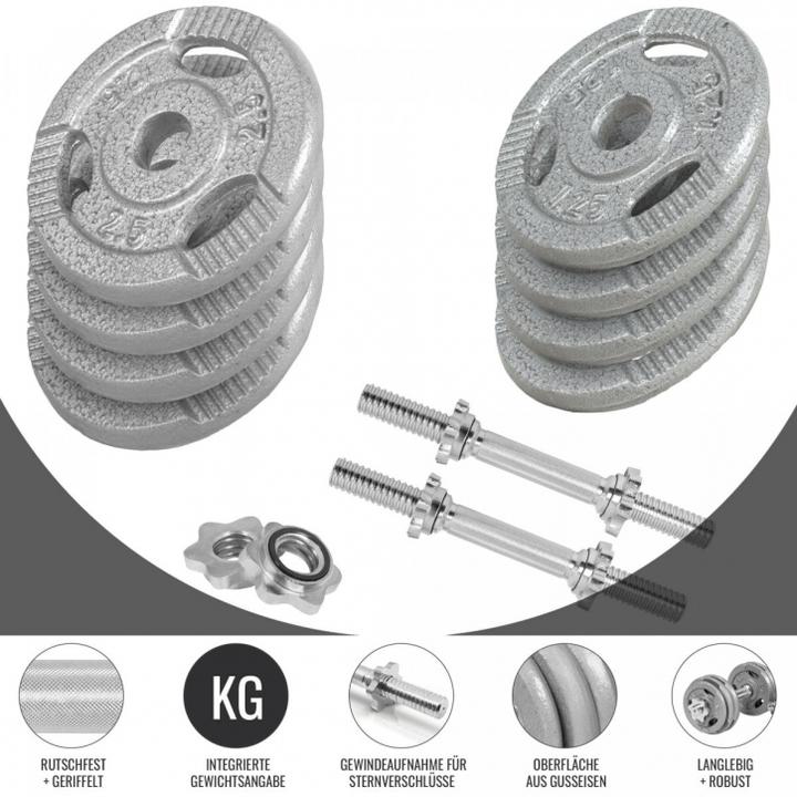 Produktbild Gorilla Sports Hantelset (2 x 30 kg)