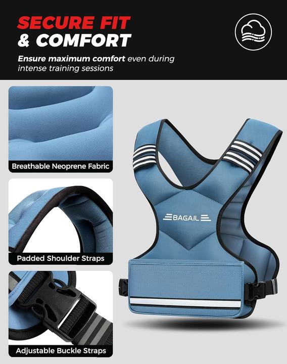 Actual product image Bagail Einstellbare Gewichtsweste
