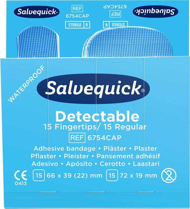 Actual product image Salvequick Refill plaster strips detectable (30 x)