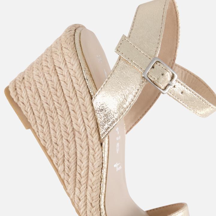 Produktbild Tamaris Espadrilles mit Absatz Gold Textil (40)