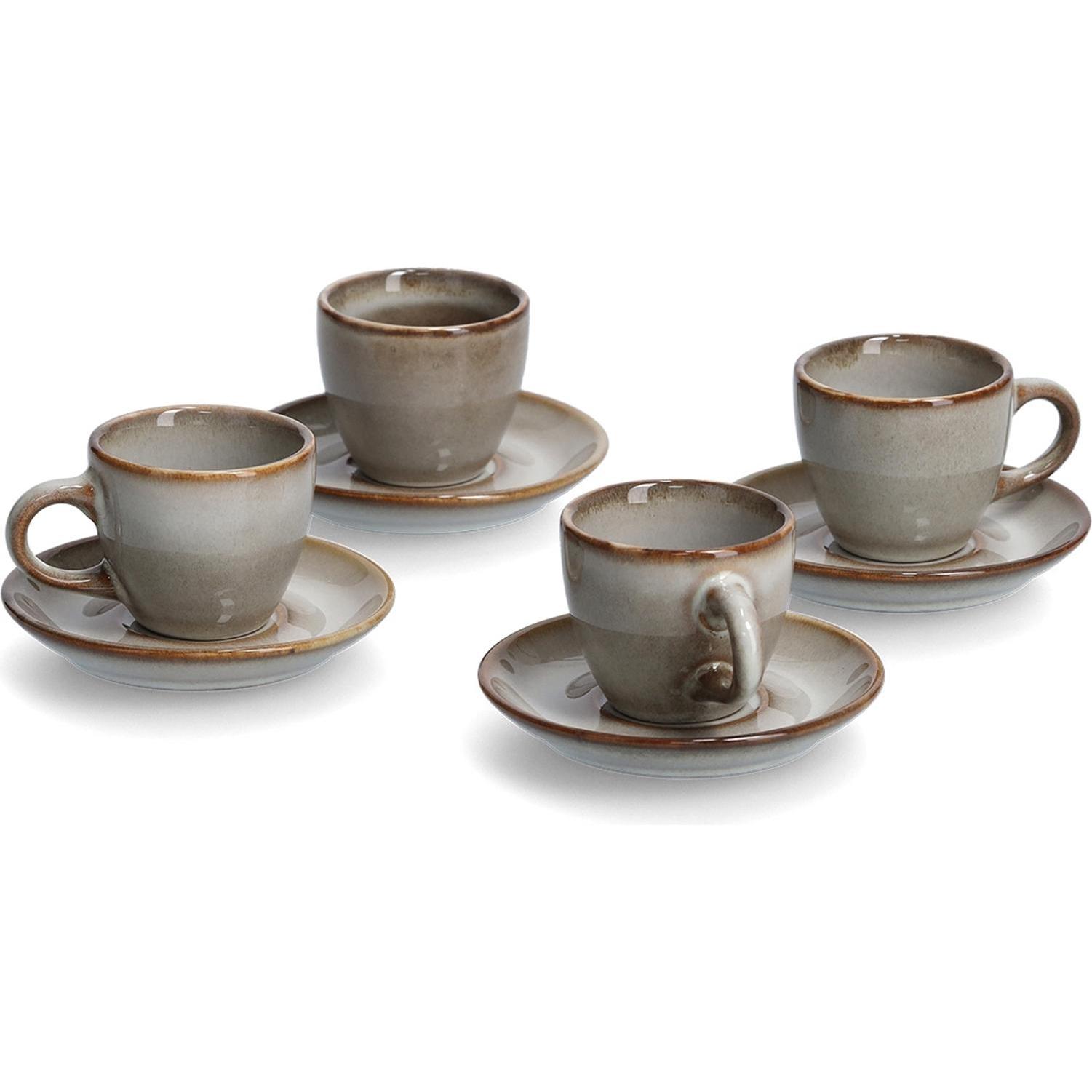 neuetischkultur, Tasse, Espressotassen-Set f. 4 Personen (62 ml, 4 x)