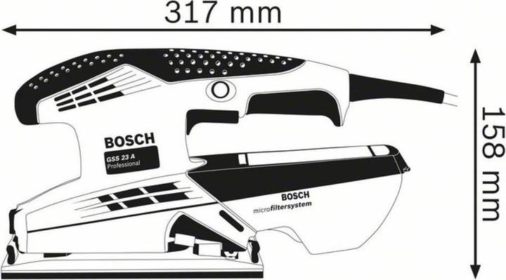 Produktbild Bosch Professional GSS 23 A (Schwingschleifer, 190 W)