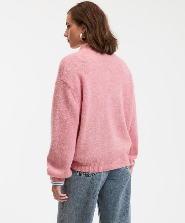 Produktbild La Redoute Collections Strickjacke mit Stehkragen (L)