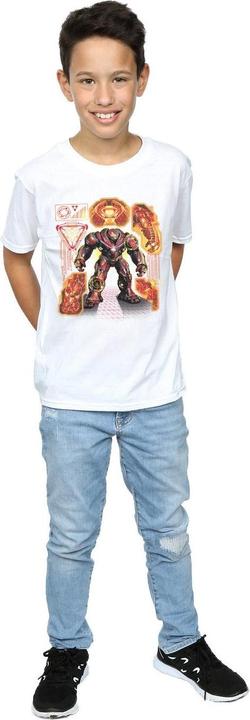 Immagine prodotto Avengers Infinity War Hulkbuster Blueprint Maglietta Ragazzi (140, 146)
