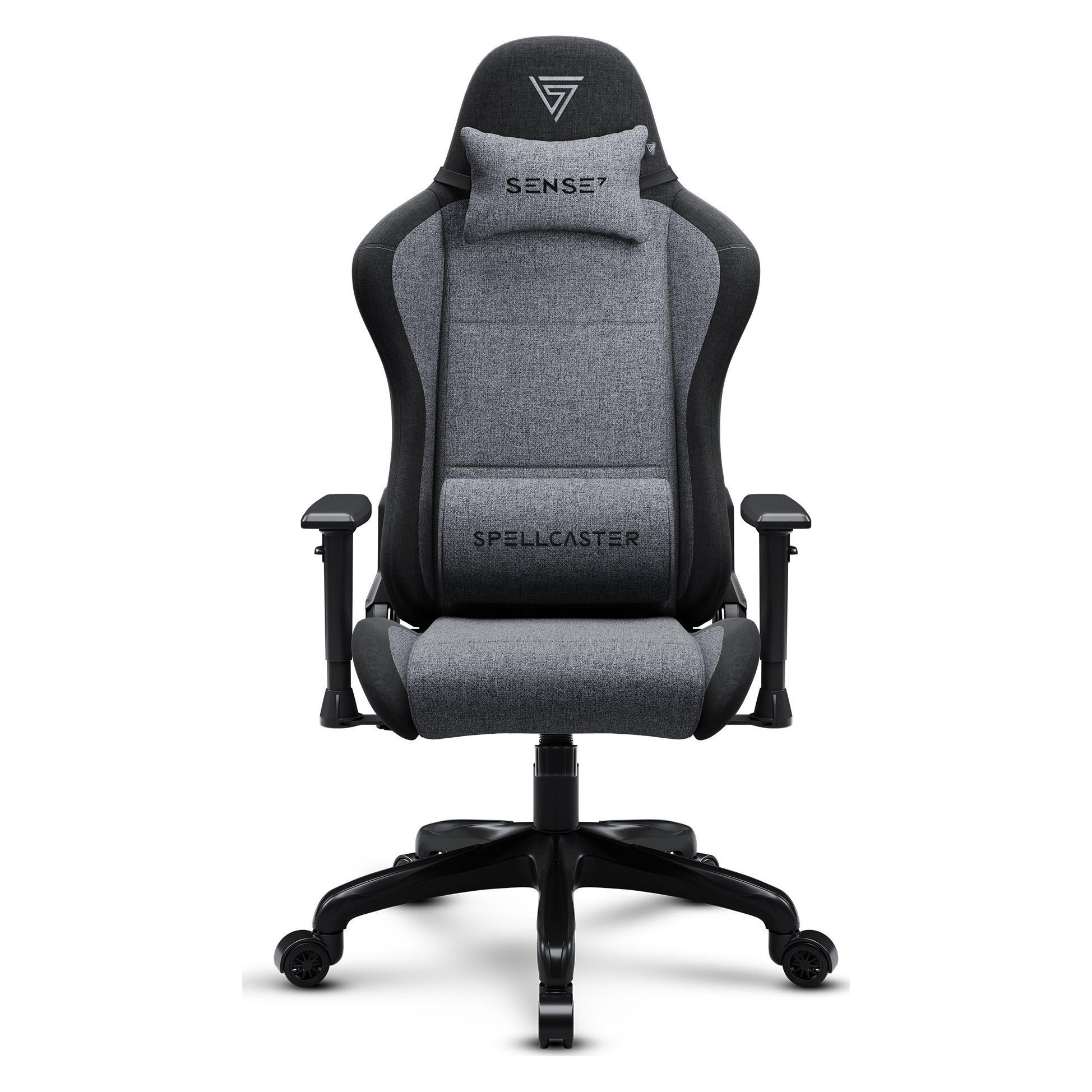 Sense7 Spellcaster Fuku, Gaming Stuhl, Schwarz, Grau