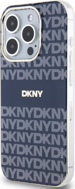 Actual product image DKNY PC/TPU Repeat Pattern Tonal Stripe Magsafe Case for iPhone 15 Pro Blue (Apple iPhone 15 Pro)