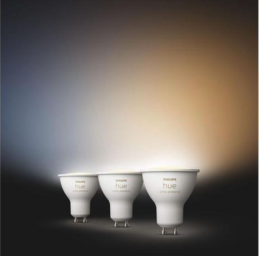Immagine prodotto Philips Hue White Ambiance (GU10, 400 lm, 3 x)