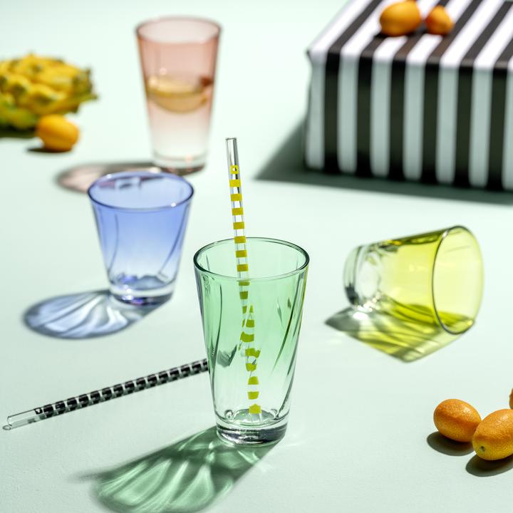 Immagine prodotto Leonardo Bicchiere Twist 215 ml, 4 pezzi, giallo, vetro (0.22 l, 1x)