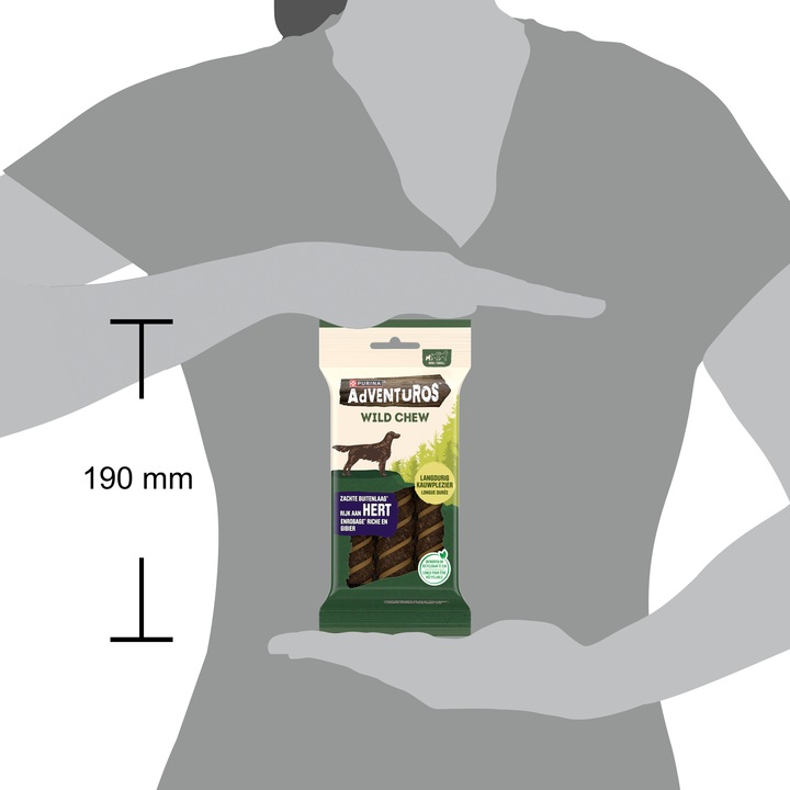 Produktbild Adventuros Kausnack Wild Chew Small, 150 g (Adult, 1 Stk., 150 g)