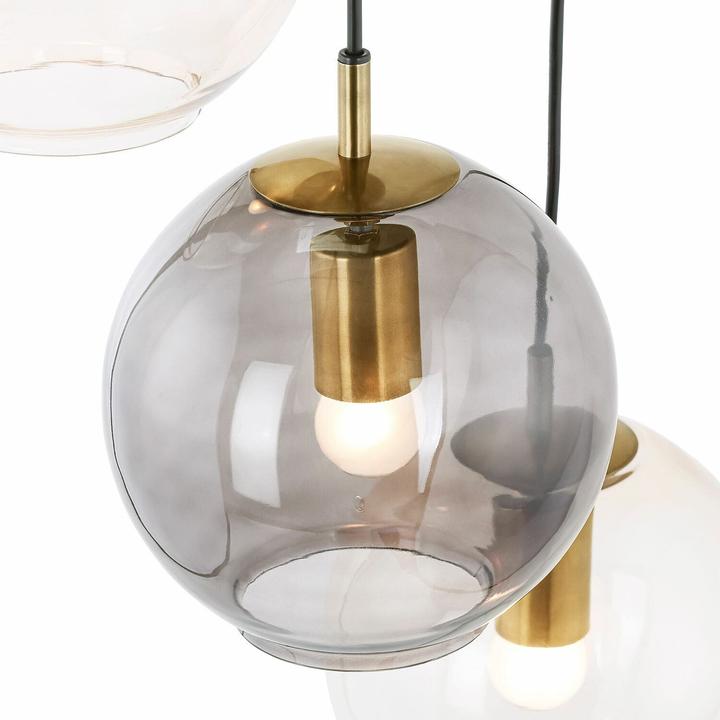 Immagine prodotto Loberon Lampada a sospensione Brontille marrone/ottone antico (E27)