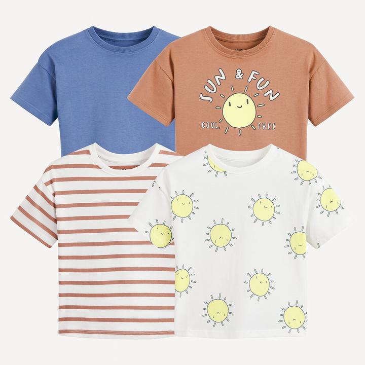Immagine prodotto La Redoute Collections 4er-Pack T-Shirts mit Rundhals (92)