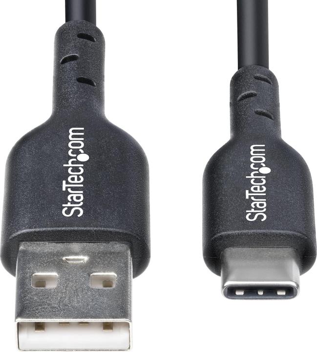Produktbild StarTech Cable USB-A to USB-C 1m Black (1 m, USB 2.0, 15 W)