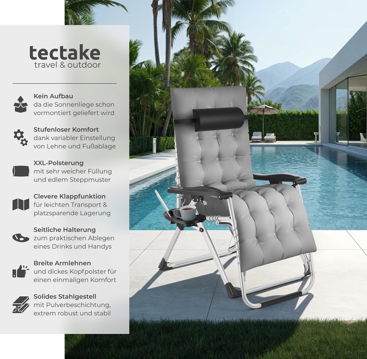 Produktbild tectake Sonnenliege (103 cm)
