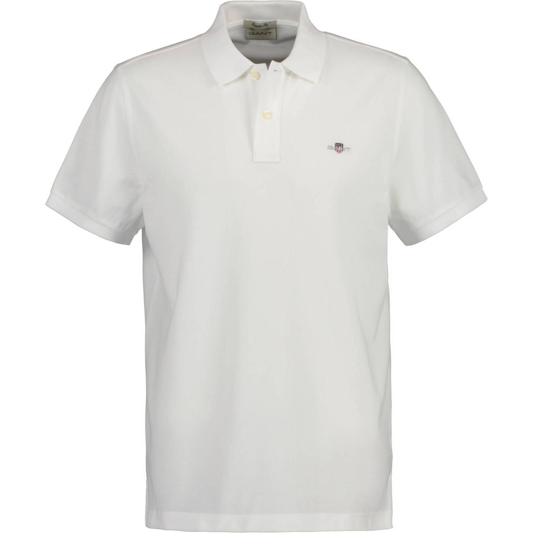 GANT, Herren, Shirt, Poloshirt Regular Fit, Weiss, (3XL)