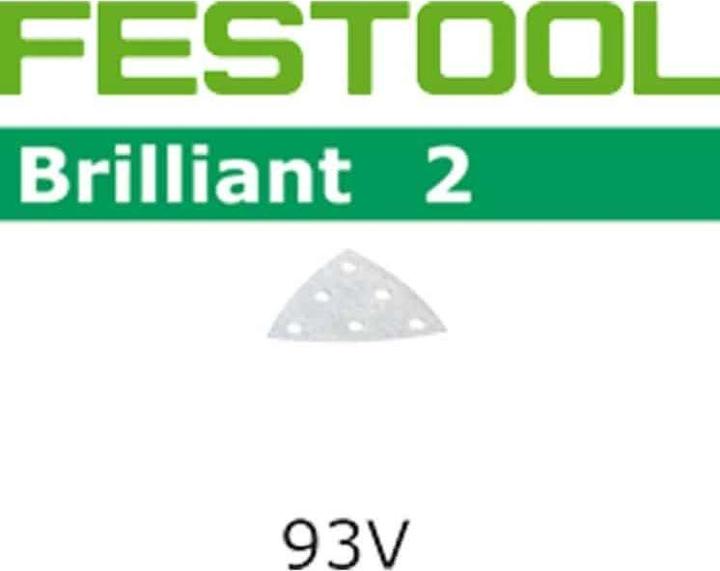 Festool Zubehör 492890 Brillant 2 Schleifblätter STF V93/6 P220 BR2/100 (P220)