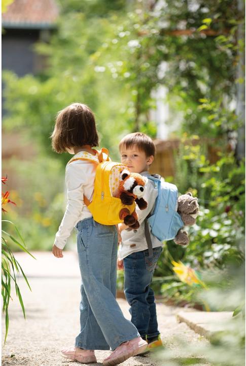 Actual product image NICI Backpack with red panda soft toy