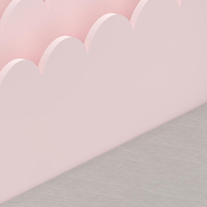 Immagine prodotto En.Casa Kindersitzbank mit Regal Vestnes 100x45x70 cm Cotton Candy/Weiss