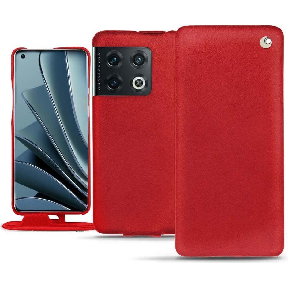 Thumbnail - Noreve Lederschutzhülle vertikal (OnePlus 10 Pro), Smartphone Hülle, Rot