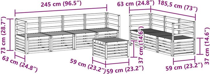 Produktbild vidaXL Outdoor-Sofa