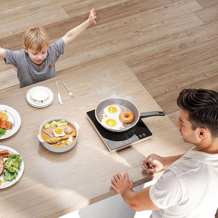 Produktbild Swisshandel24 Kochplatte, Induktionskocher mit 10-Stufen-Temperatur, Touchpanel, Schwarz