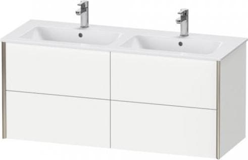 Actual product image Duravit XViu 4129 Vanity unit wall-mounted, 4 drawers, for double wash basin ME by Starck 233613, 12 (128 x 48 x 56 cm)