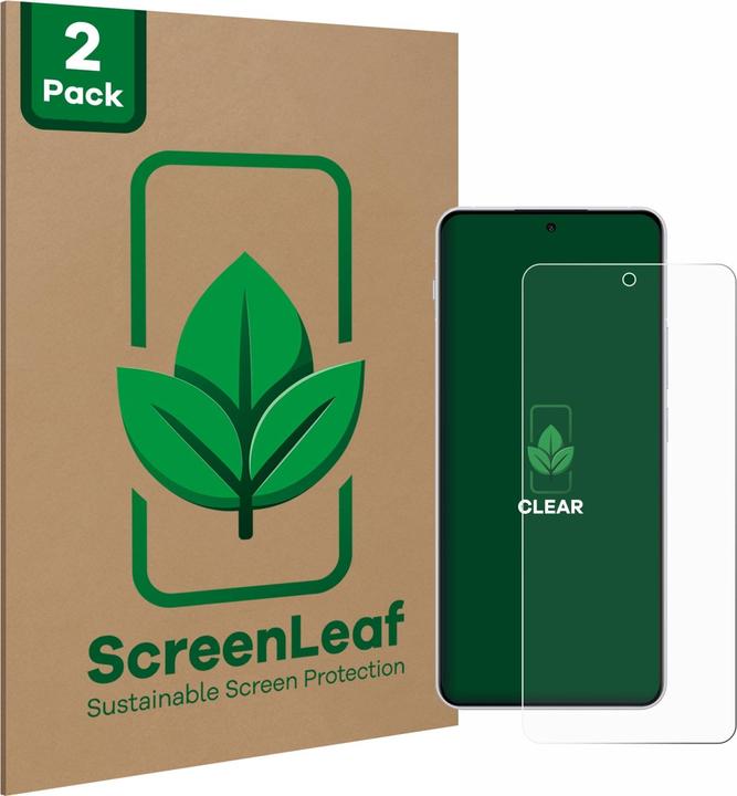 Produktbild ScreenLeaf Schutzfolie nachhaltiger Displayschutz Displayschutzfolie Folie Klar Transparent (2 Stück, OnePlus Nord 4)