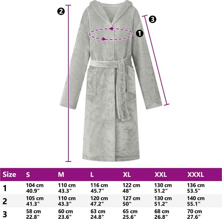 Produktbild vidaXL Bademantel Hoodie (L)