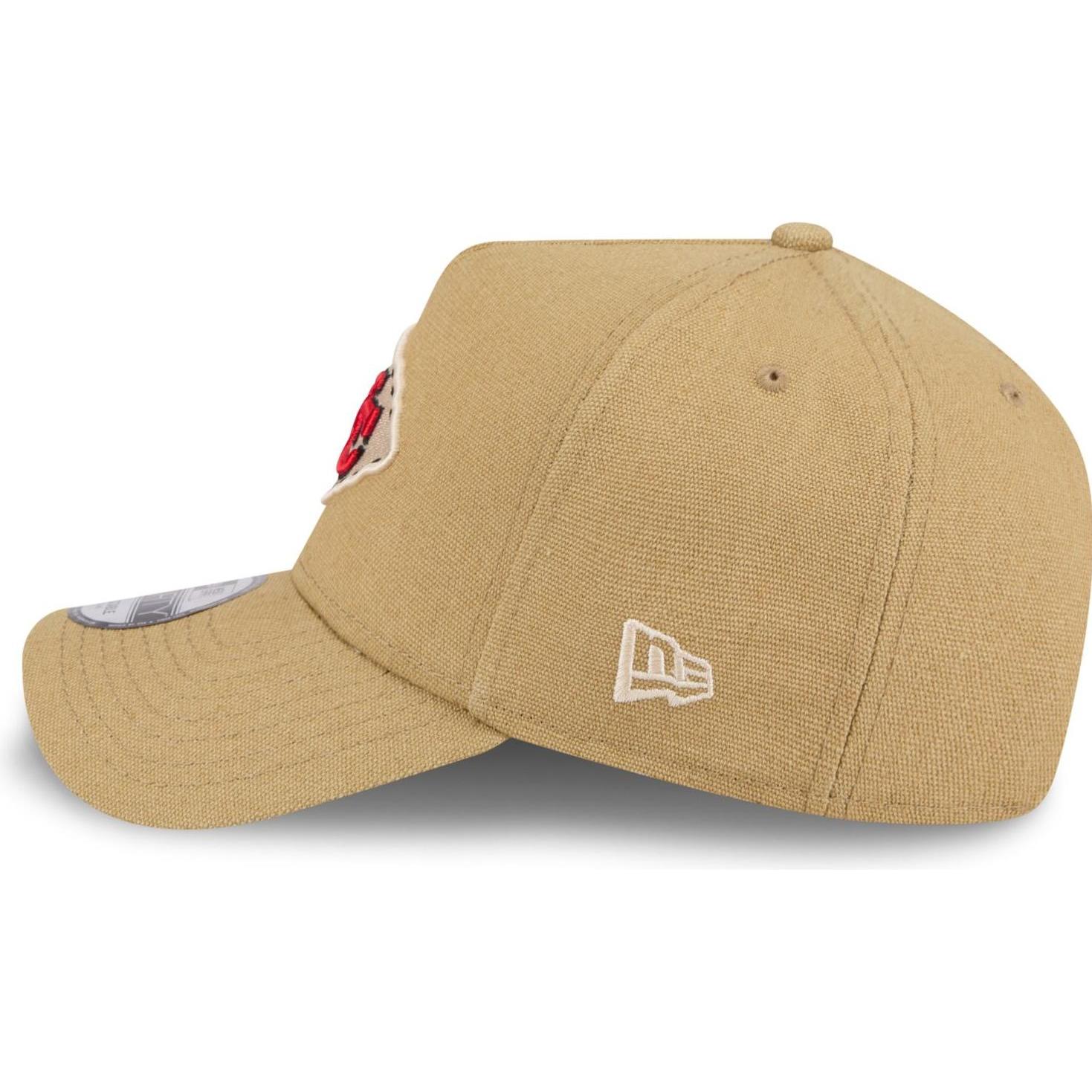 Thumbnail - New Era, Herren, Cap, A-Frame Trucker Leinen Cap Kansas City Chiefs beige, Beige, (One Size)
