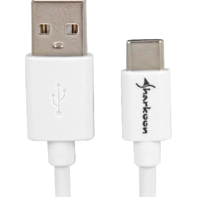 Sharkoon USB A – USB C (2 m, USB 2.0), USB Kabel