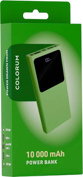 Actual product image Forever COLORUM Power bank 10 000 mAh CPB10-04 xGreen (10000 mAh, 22.50 W, 37 Wh)