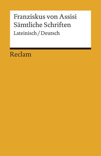 Produktbild Sämtliche Schriften (Deutsch, Franz von Assisi, 2014)