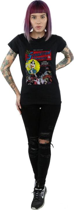 Actual product image Womens/Ladies Wonder Woman Sensation Comics Issue 1 Cover Cotton T-Shirt (M)
