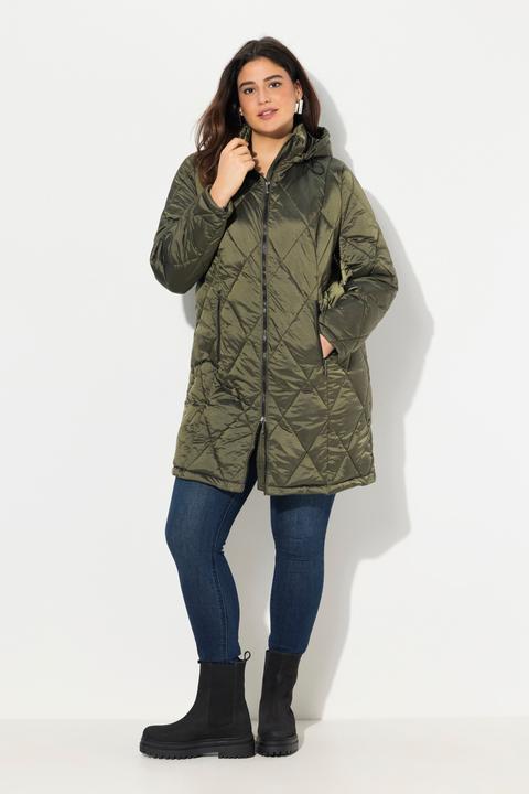 Produktbild Ulla Popken HYPRAR Steppjacke, Kapuze, 2-Wege-Zipper, Zipptaschen (50, 52)