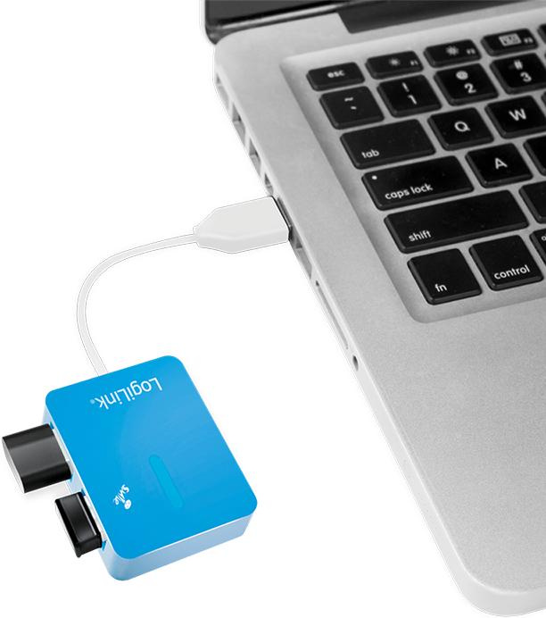 Actual product image LogiLink Smile (USB-A, 4 Ports)