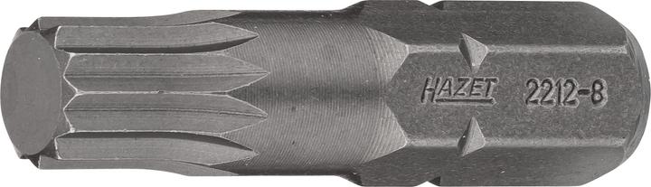 Image du produit HAZET Embout-tournevis (bit) 2212-8 ∙ Hexagone massif 8 (5/16 pouce) ∙ Profil denture multiple inté… (Embout denture mâle)