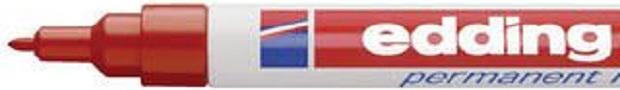 Actual product image Edding 400 (Red, 1 mm, 1 x)