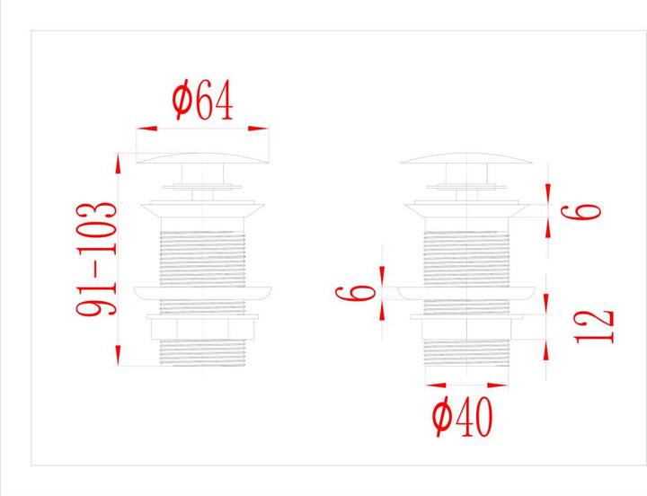 Image du produit vidaXL Ablaufgarnitur (Ensemble de drainage, 1")