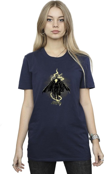 Immagine prodotto Maglietta Boyfriend in cotone Adam Hovering Bolt nero Donna/Ladies (XXL)