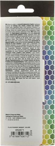 Actual product image Pebeo Fluid Pigment (Silver, 20 ml)