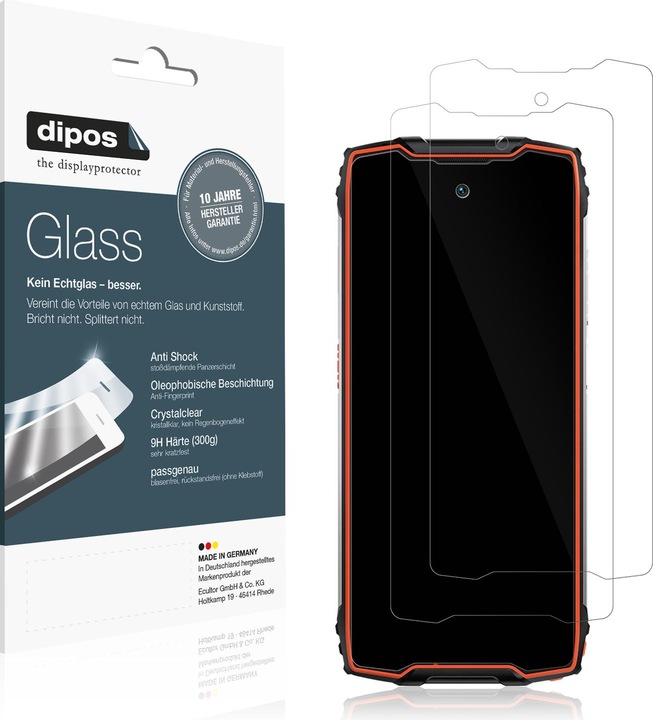 Actual product image Dipos Anti-Shock Screen Protector Clear (1 Piece, Blackview BV9300)
