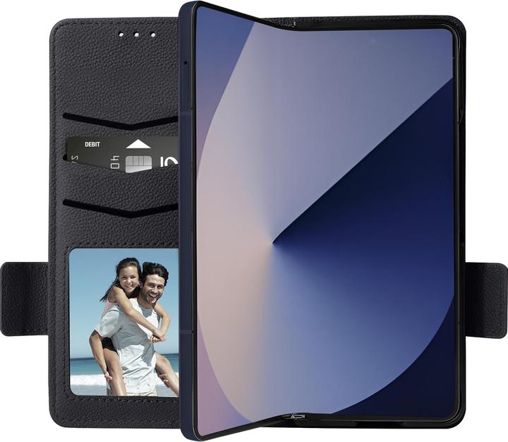 Actual product image Avizar Case for Galaxy Z Fold 6 Wallet holder with hand strap